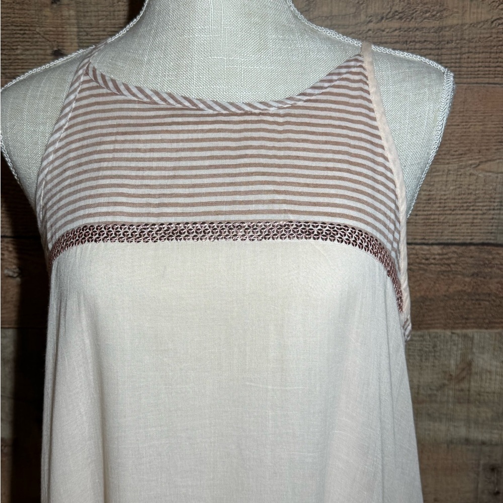 Lula Soul Horizon Maxi in Hazel size Medium Sequined Lined Sheer Resortwear - Picture 5 of 13